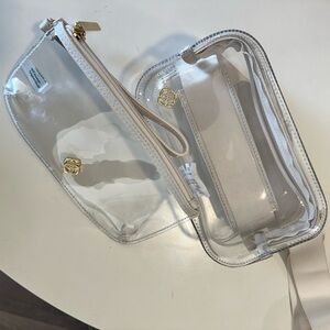 Kendra Scott Clear Belt Bag and Mini Pouch